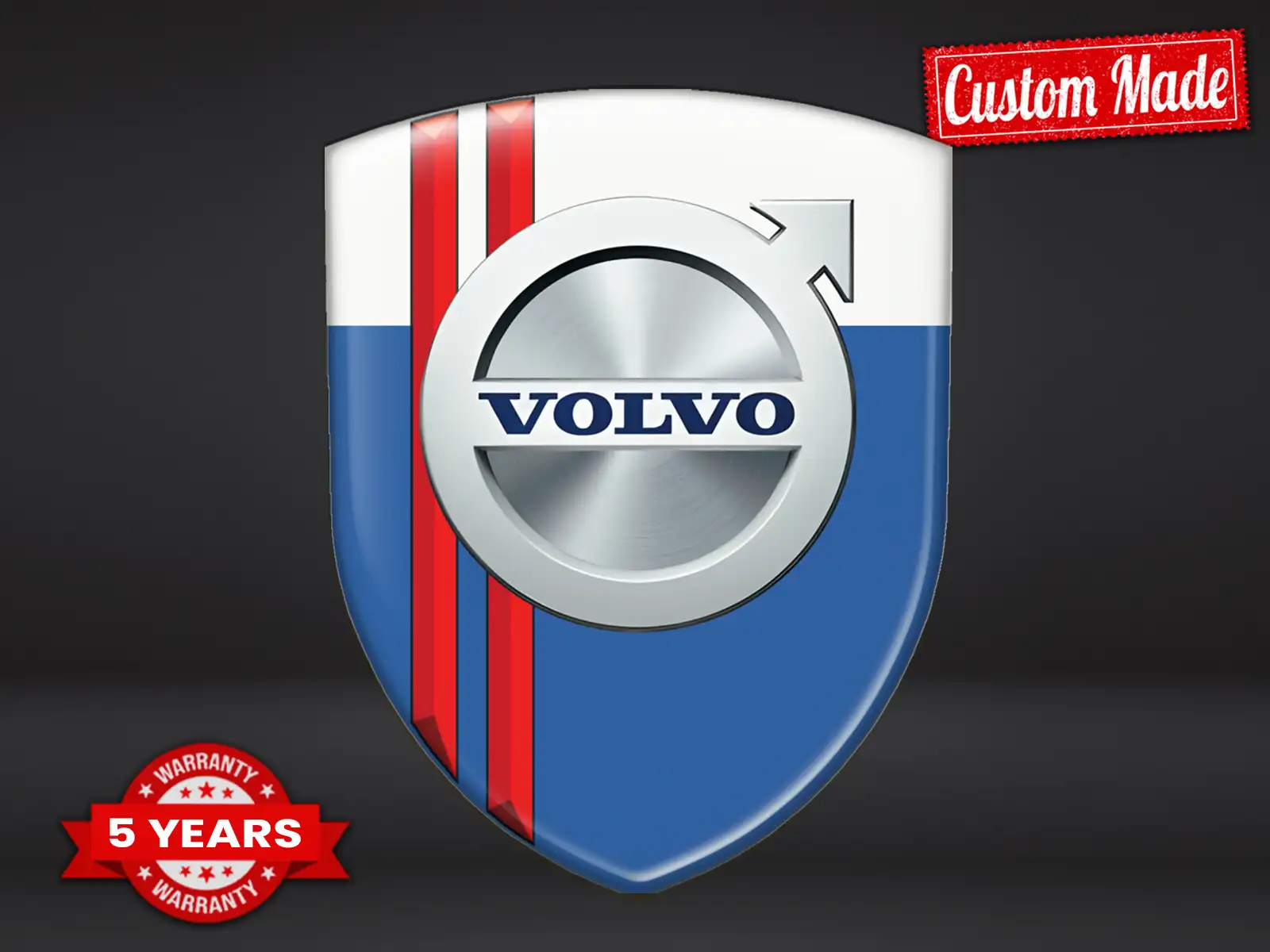 Volvo Etiqueta Impermeable Estrella Diseño Personalizable